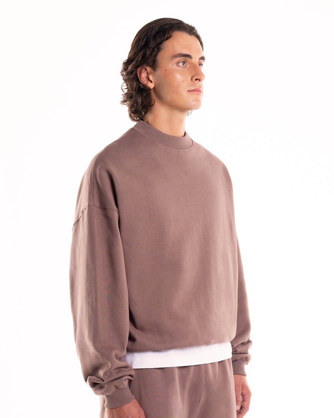 TONES® DEEP TAUPE CREWNECK